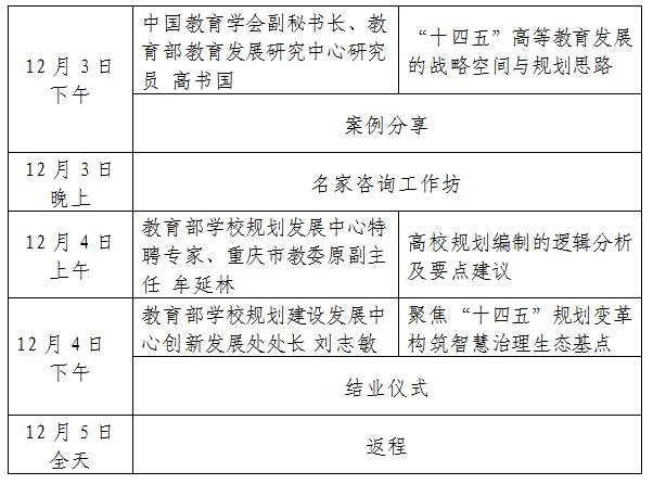 精彩不停高校十四五规划专题培训班第二期相约北京