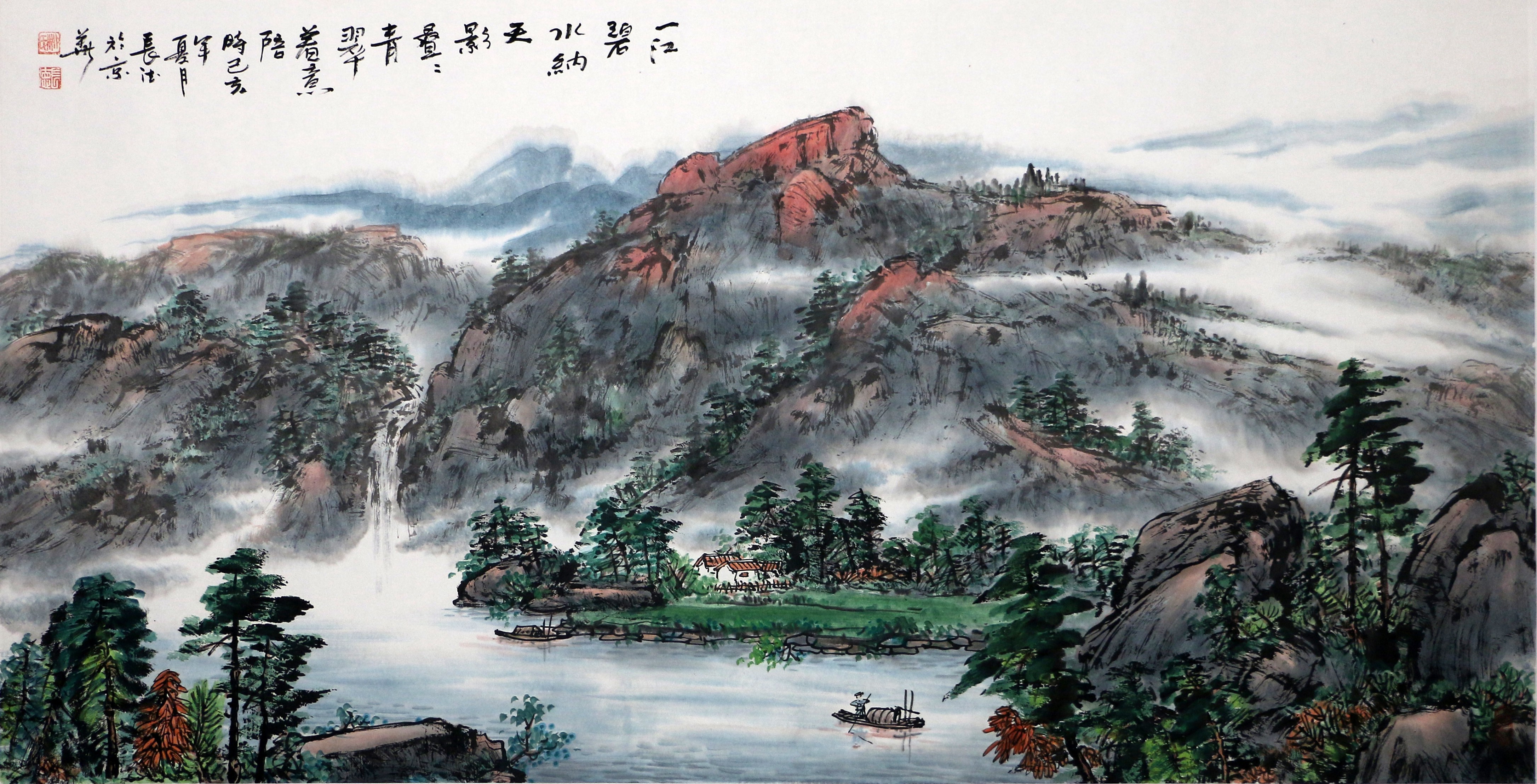 京海墨韵 | 柳长德的山水画,把生活升华到诗一样的艺术美