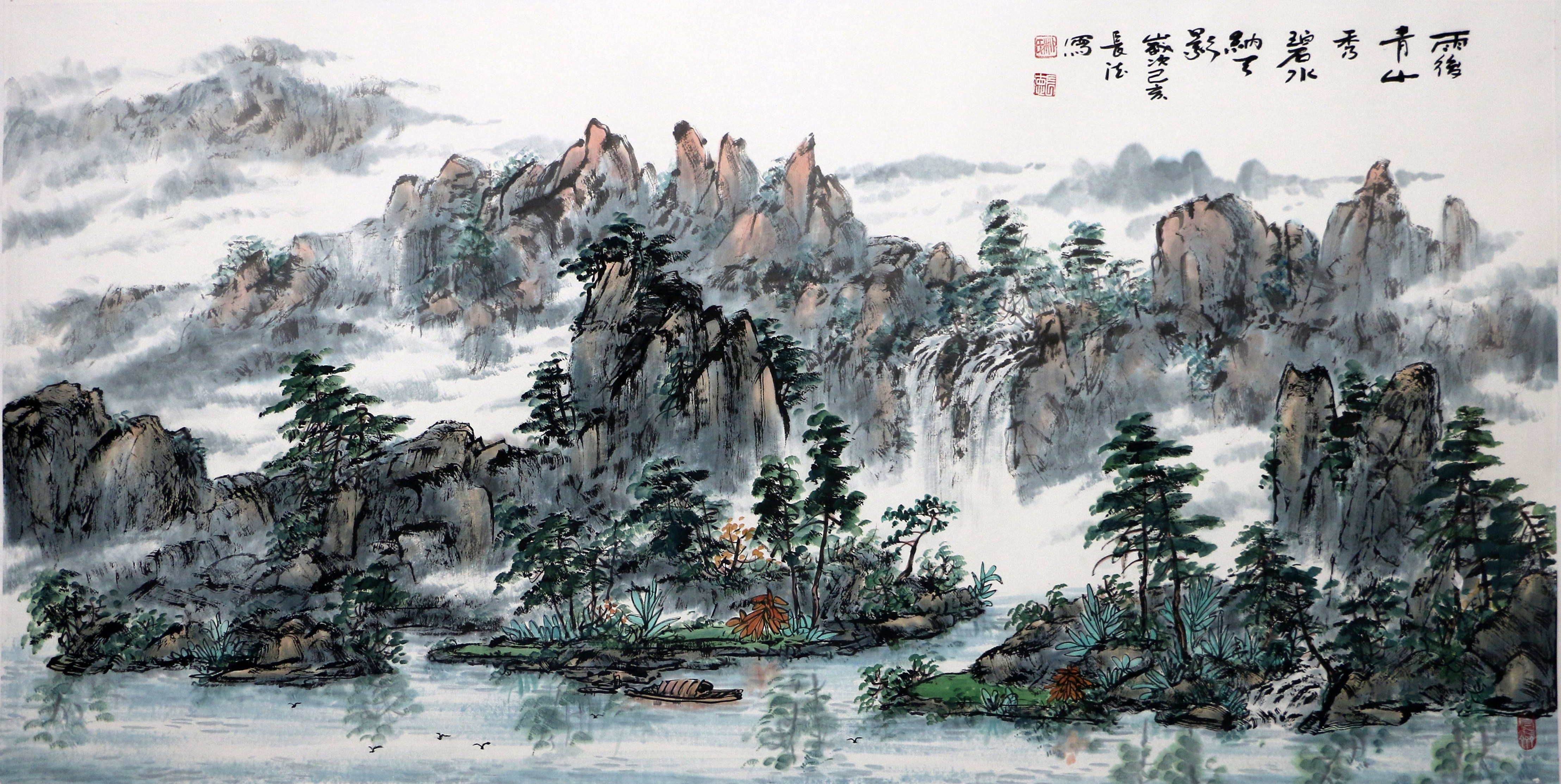 京海墨韵 | 柳长德的山水画,把生活升华到诗一样的艺术美