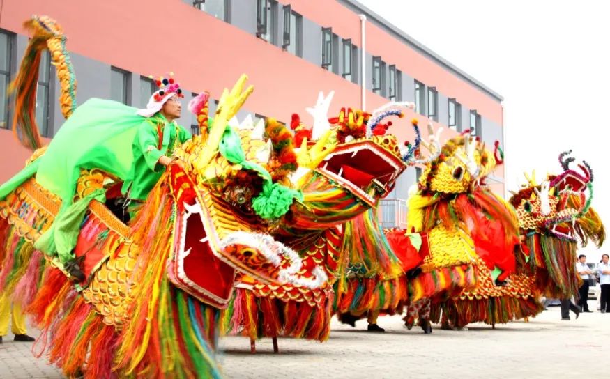 河北黄骅麒麟圣舞迎祥纳福