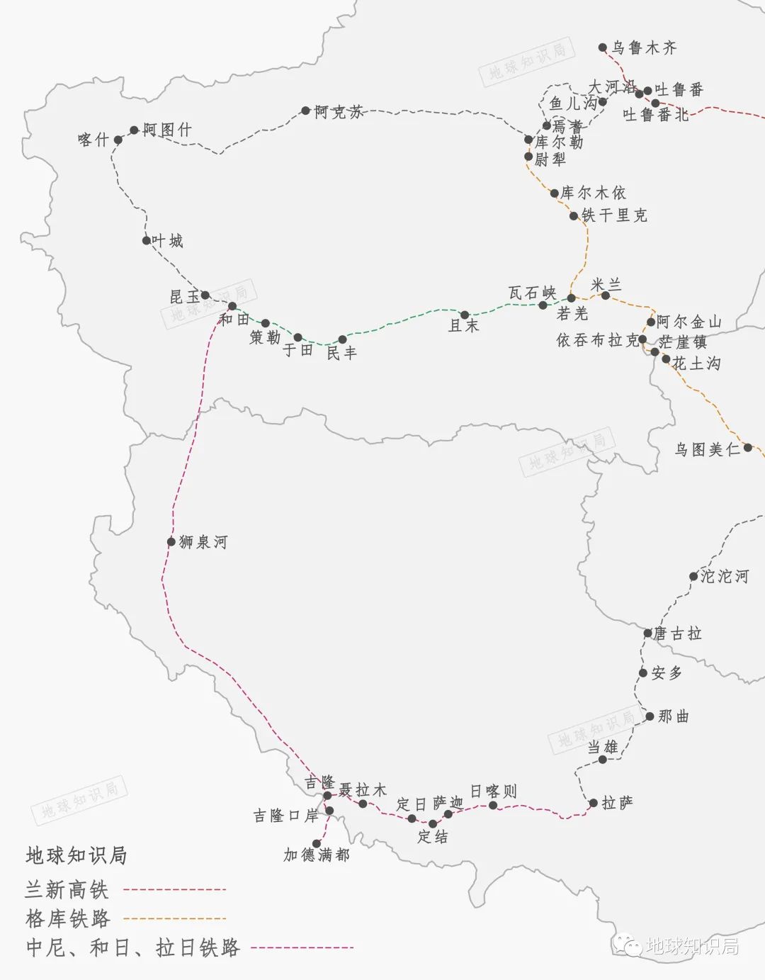 新疆和西藏之间发生了一件大事格库铁路新疆段正式建成通车