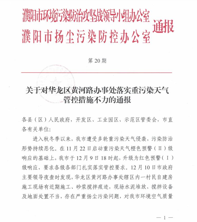濮阳这个单位被全市通报批评!