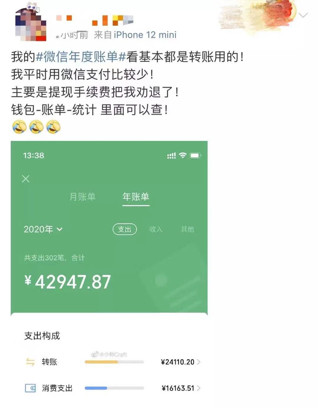 2020微信,支付宝年度账单!〔让我看看