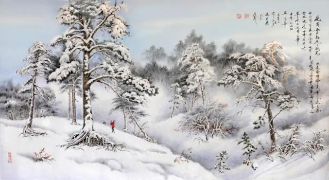 地区文化 | 国画带您赏呼伦贝尔的冬天