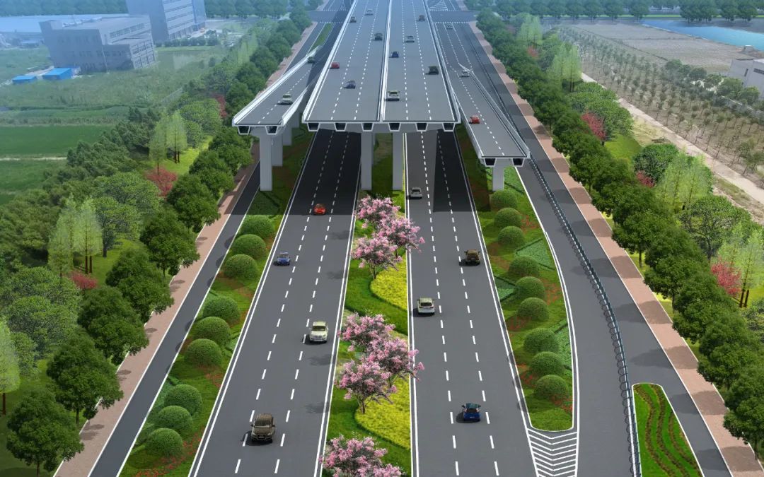 两港大道(新四平公路~层林路)高架主体