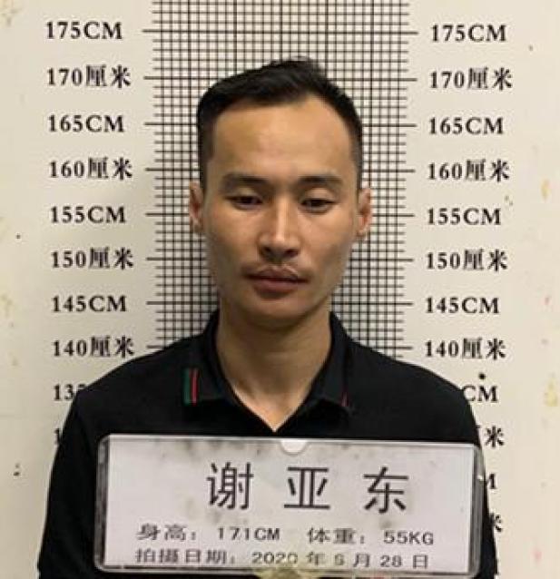犯罪嫌疑人谢晓东,男,1994年4月20日生,户籍地为安徽省六安市裕安区丁