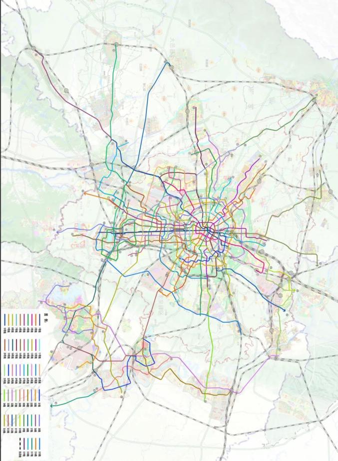 成都市城市轨道交通线网规划拟优化