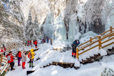 看白山一场大雪童话白山回来啦