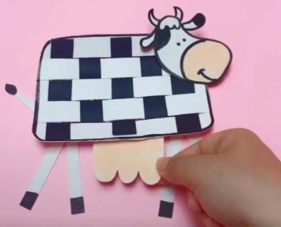 【创意亲子手工】(九):制作一个可爱小奶牛陪孩子玩!