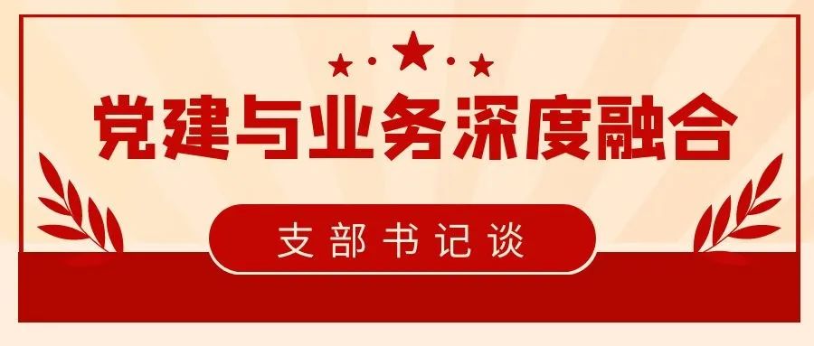 党建与业务深度融合支部书记谈一