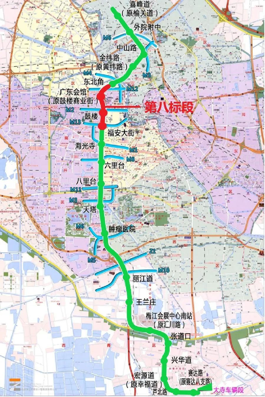 基建投公司承建天津轨道交通7号线8标段包含三站三区间是天津中心城区