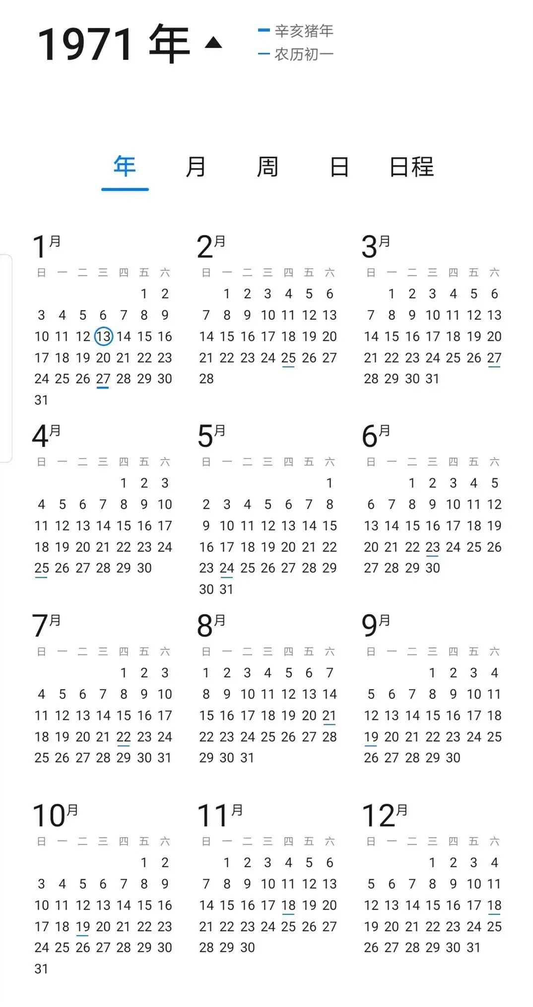 什么?2021年与1971年的日历竟然一模一样?