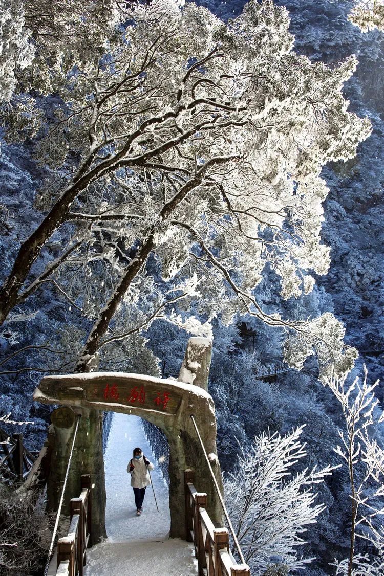 大寒赏尽武功山雪景静待春来