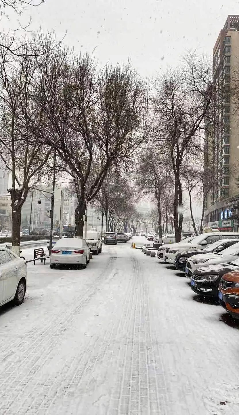 兰州2021年第一场雪来了