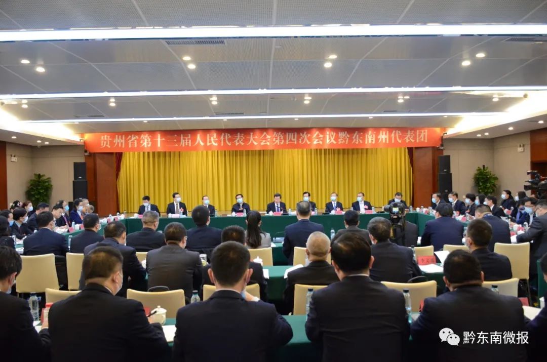 黔东南州代表团审议省政府工作报告
