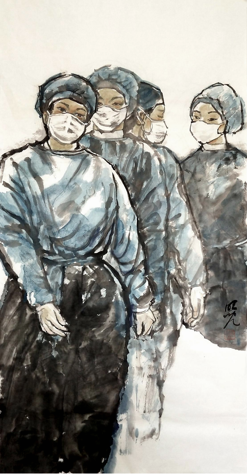 艺术先锋——人物画家吴明儿作品赏析