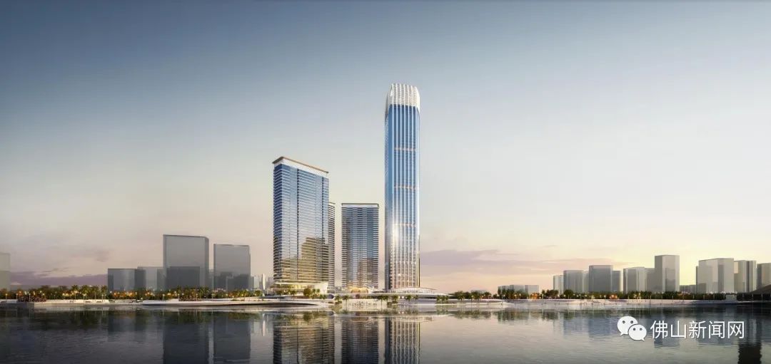 拟建240米超高层建筑滨水景观城市秀台佛山又一新地标来了