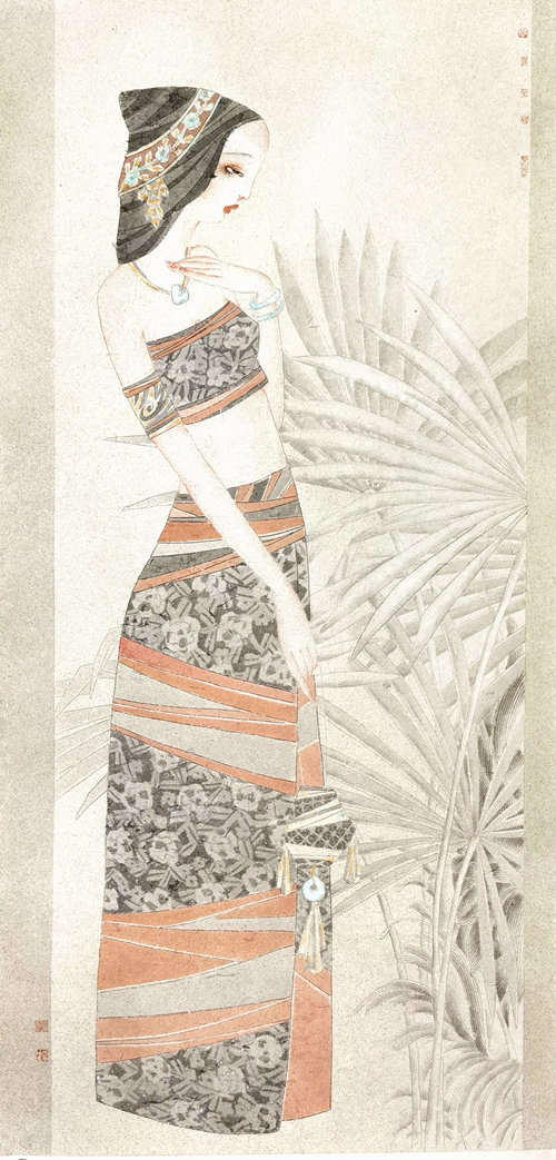 品貌日新——赏画家何风丽(何啸)工笔人物画