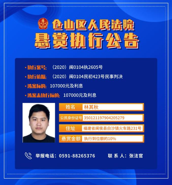 曝光！福建多地最新发布失信被执行人！（最新发布）