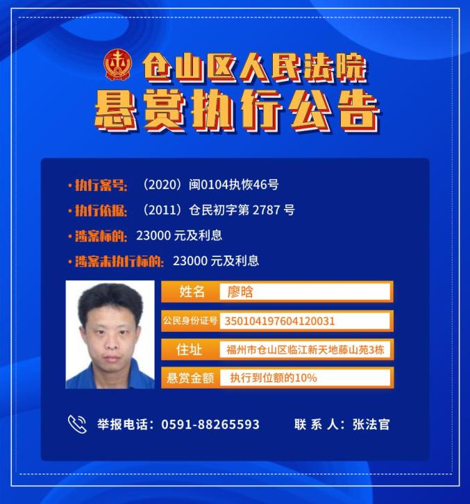 曝光！福建多地最新发布失信被执行人！（最新发布）