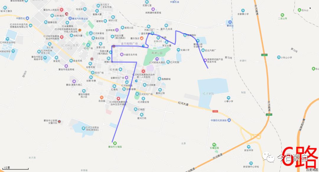 蒙自公交可以免费坐啦线路调整详情在此速看