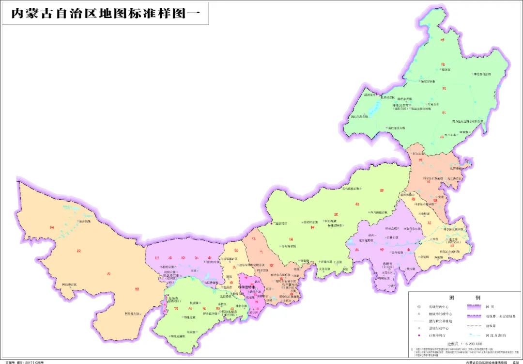 鄂托克前旗发布 点击拖大看效果更好锡林郭勒盟标准地图 审图号:蒙s