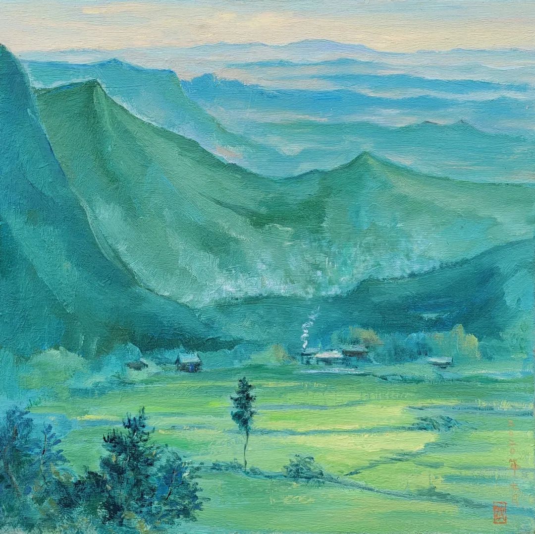 沈小胡 《绿色家园》 油画