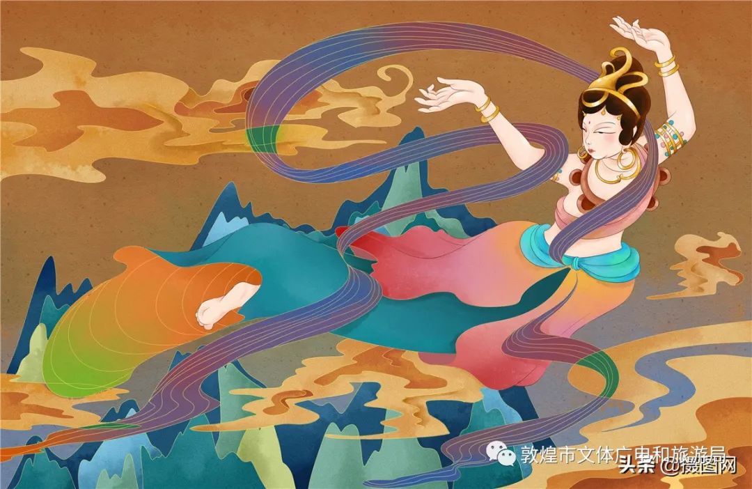 【魅力敦煌】这组中国风敦煌插画太惊艳了,展现了敦煌