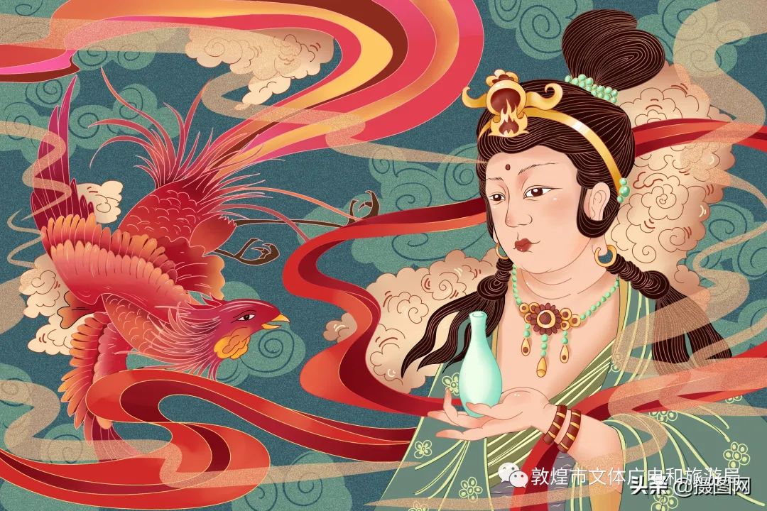 【魅力敦煌】这组中国风敦煌插画太惊艳了,展现了敦煌