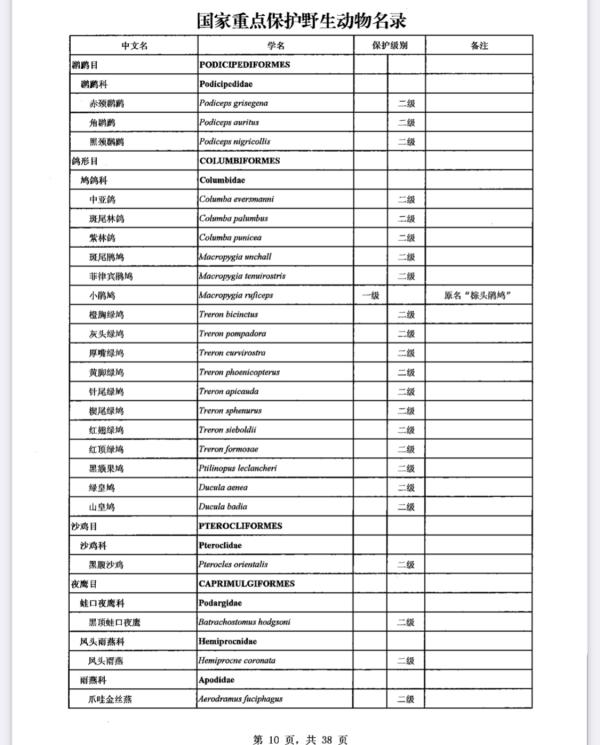 蓝喉歌鸲等涉嫌违法|新版《国家重点保护野生动物名录》颁布