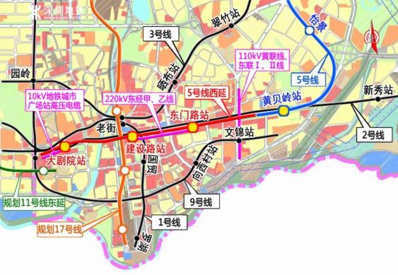 深圳8号线地铁线路图,深圳10号线地铁线路图 5号线西延8号线二期深圳在建地铁线路最新进展来了