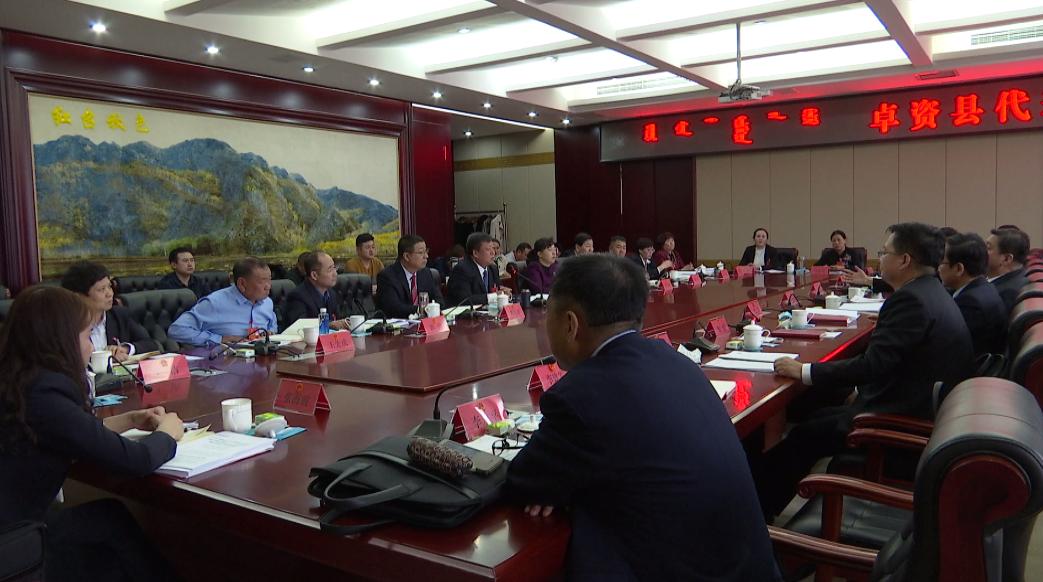 聚焦两会市委副书记代市长奇飞云来到卓资代表团时强调把旅游资源优势