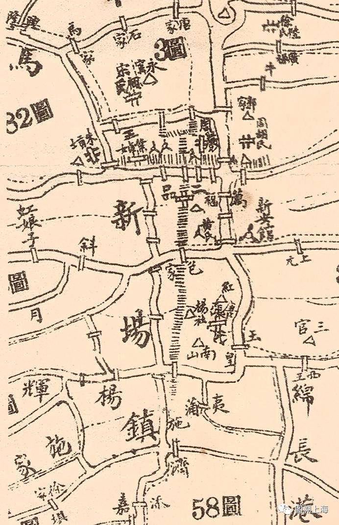 民国南汇县地图中的新场镇金山区the lantern festival正月半,吃圆团.