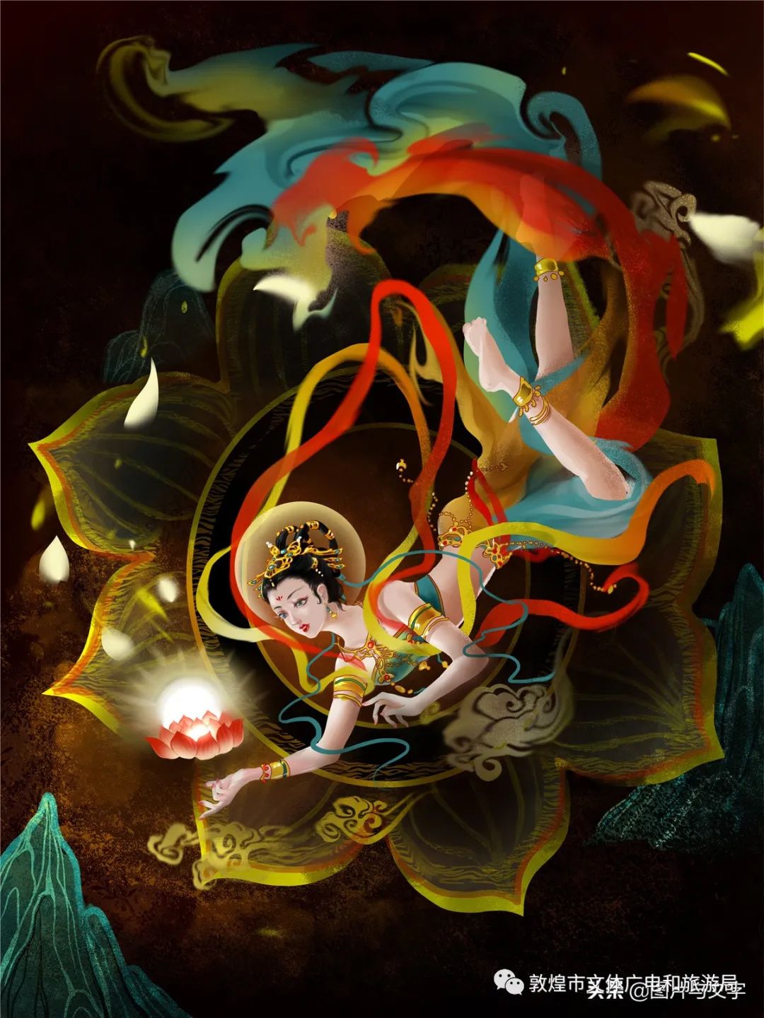 【秘境敦煌】敦煌飞天复古插画有没有惊艳到你