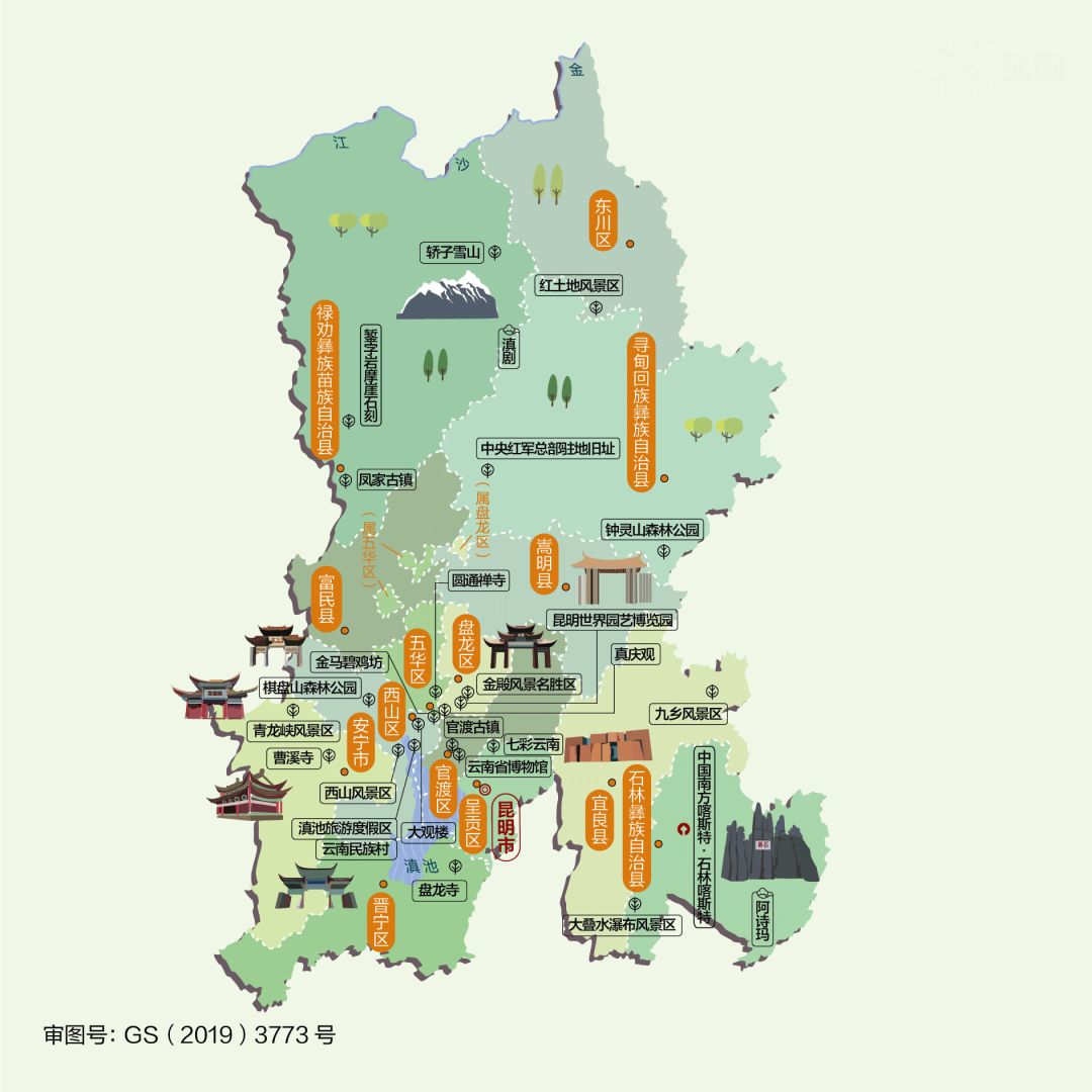 科普| 云南省16市州人文地图