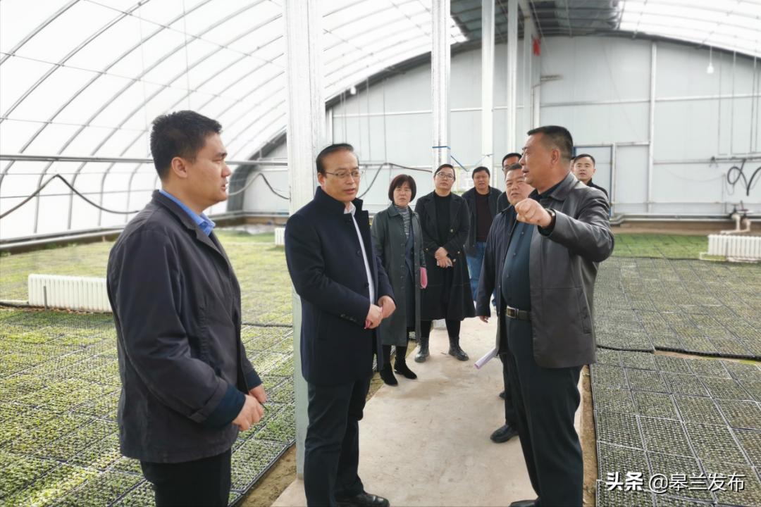 甘肃省政府副秘书长天津援甘前方指挥部总指挥袁新河一行赴皋兰县调研