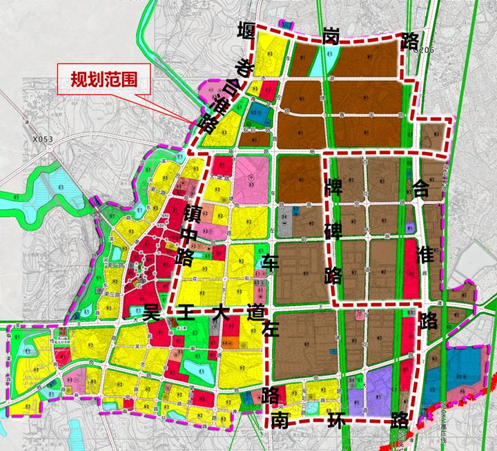 吴山镇东北片区单元控制性详细规划 该地块位于长丰县吴山镇,距离合肥
