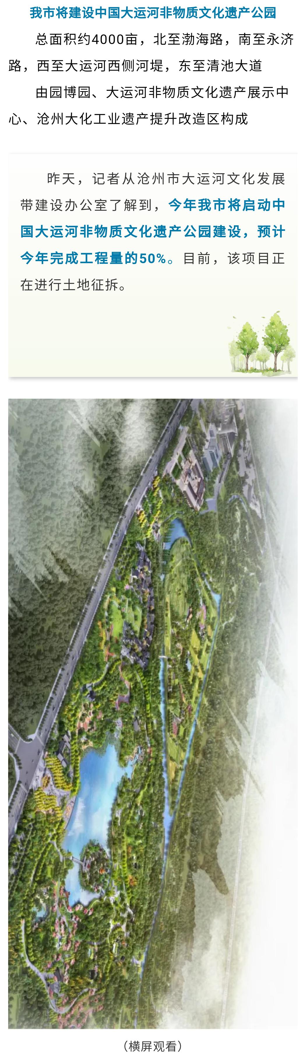 国家级大公园要来了!园博园将成其中一个园中园!沧州城北巨变.