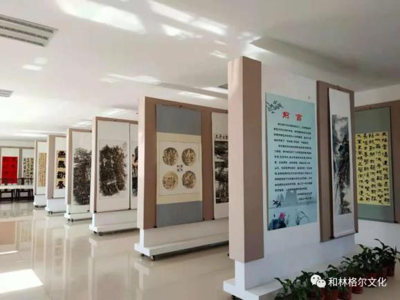 和林格尔县文化馆举办"奋进新时代 开启新征程"书画展览