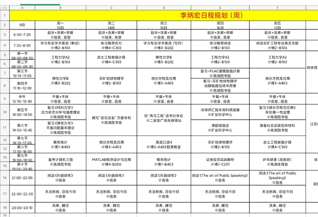 日程表曝光!徐州"学霸"是这样炼成的