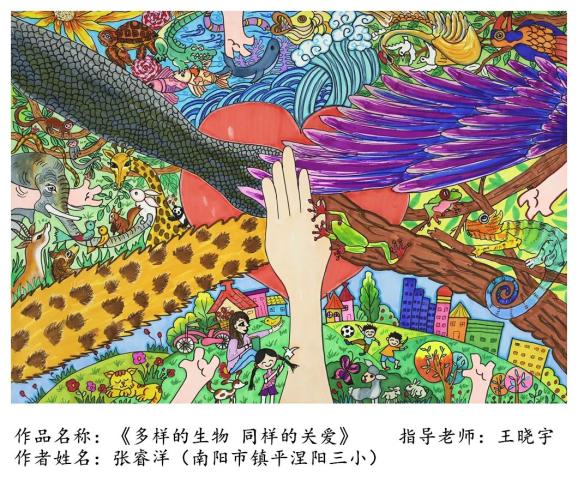 生物多样性 | "我眼中的生物多样性"主题绘画精品展(小学一等奖)