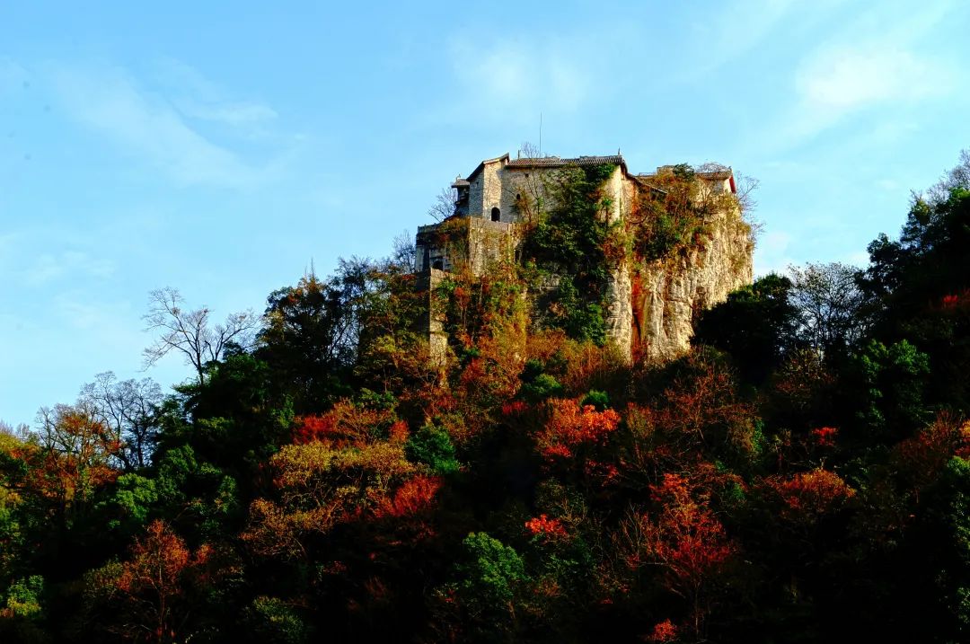 天台山秋色.