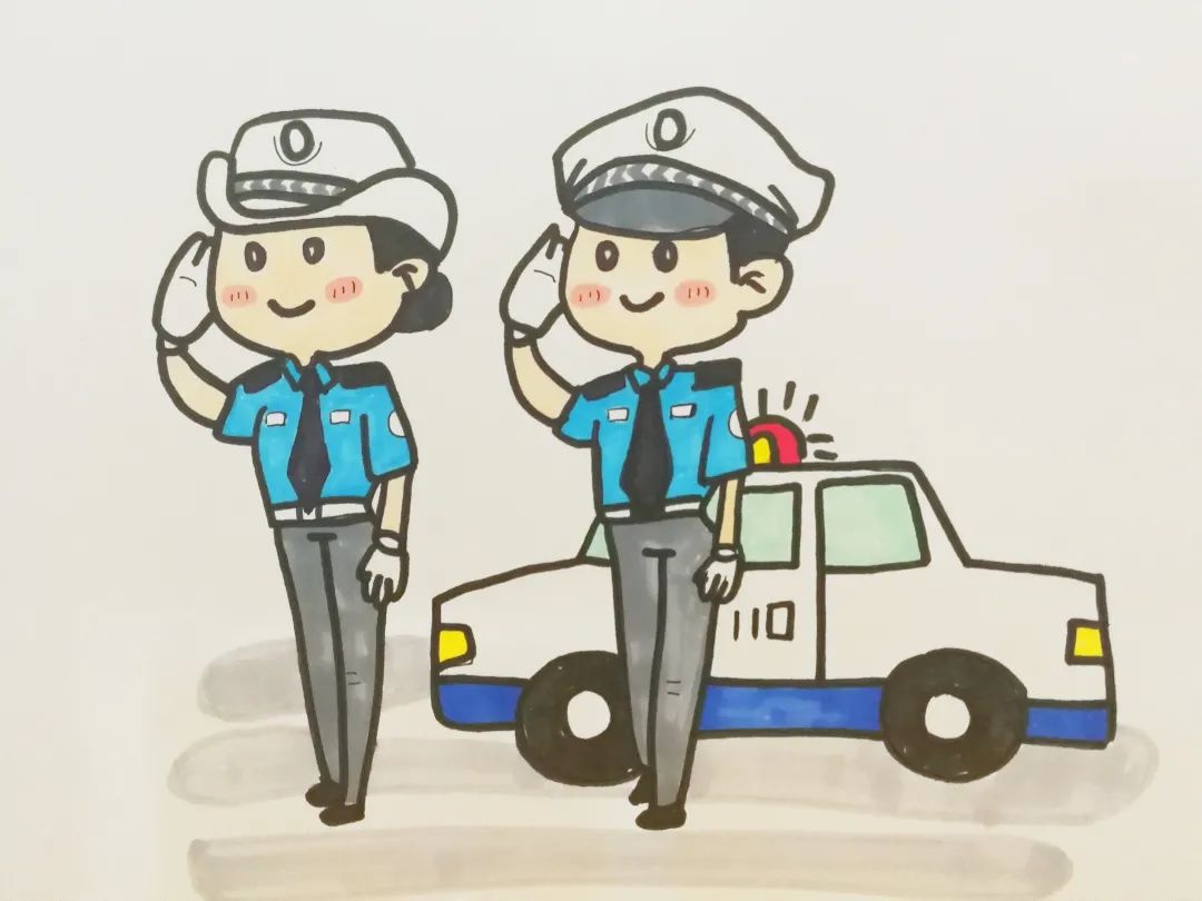 卡通手绘警察素材|插画|插画习作|豪豪爱设计 - 原创作品 - 站酷 (ZCOOL)