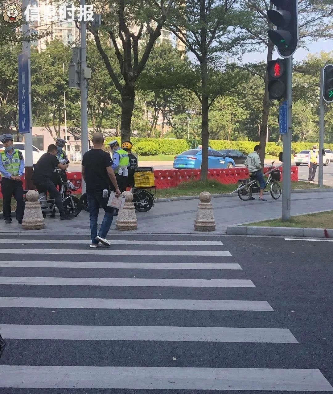 针对行人闯红灯违法行为据了解,进一步推广使用.