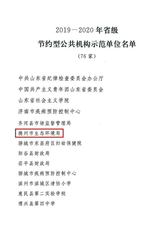 会议对节约型公共机构示范单位和节约型机关进行表彰.