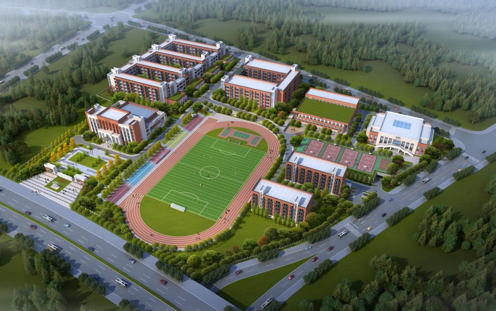 以及高端人群打造生态居住区航空小镇效果图 教育方面 规划有新建渝北