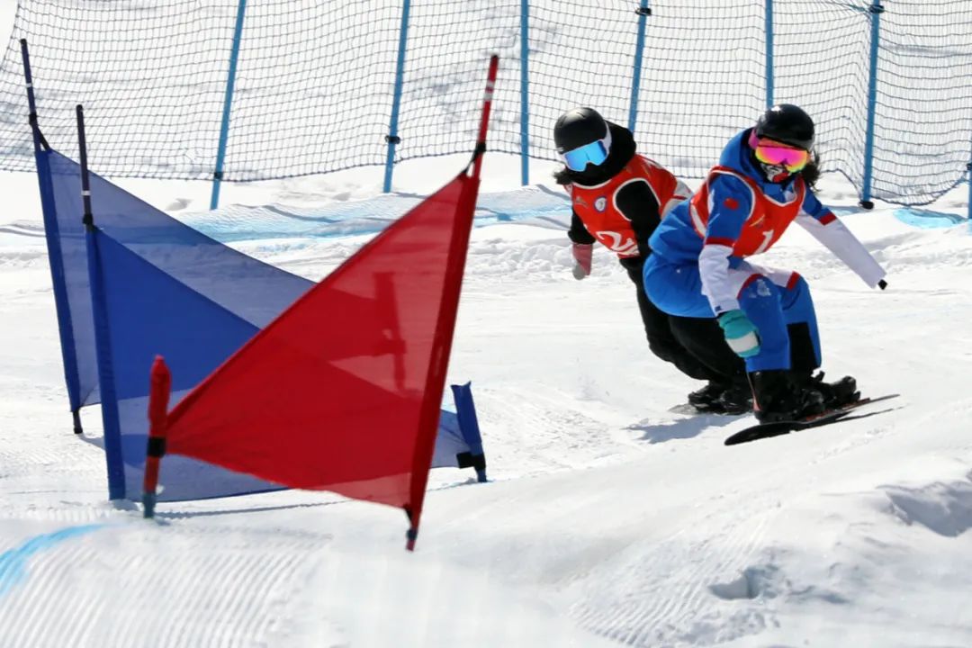 励志!全国残奥单板滑雪障碍追逐赛技惊四座