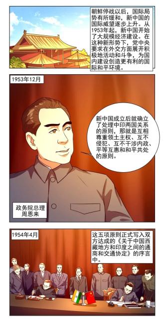 【党史新中国史系列漫画】和平共处五项原则