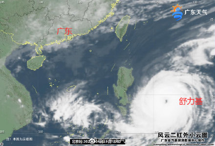 台风眼清晰可见