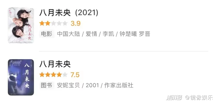 评分之低,除了能反映观众对《八月未央》的失望,也再次印证了青春片的